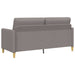 Bankenset met opbergruimte 2 st Taupe Polyester