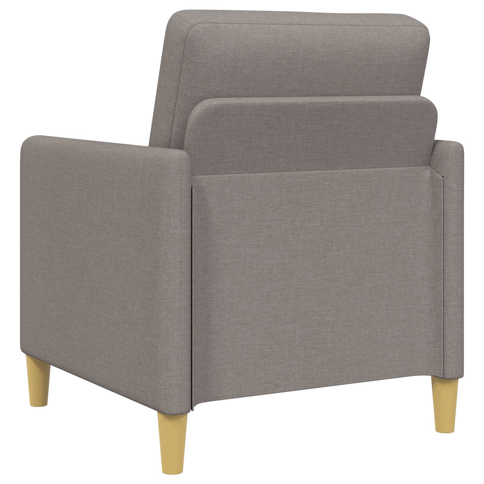 Bankenset met opbergruimte 2 st Taupe Polyester