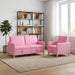 Bankenset met opbergruimte 2 st Roze Polyester