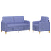 Bankenset met opbergruimte 2 st Jeans Blauw Polyester