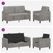Bankenset met opbergruimte 2 st Lichtgrijs Polyester