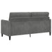 Bankenset met opbergruimte 2 st Donkergrijs Polyester