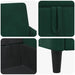Bankenset met opbergruimte 2 st Donkergroen Polyester