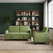 Bankenset met opbergruimte 2 st Lichtgroen Polyester