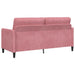 Bankenset met opbergruimte 2 st Roze Polyester