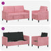 Bankenset met opbergruimte 2 st Roze Polyester