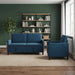Bankenset met opbergruimte 2 st Blauw Polyester