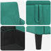 Bankenset met opbergruimte 2 st Turquoise Polyester