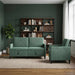 Bankenset met opbergruimte 2 st Zeegroen Polyester