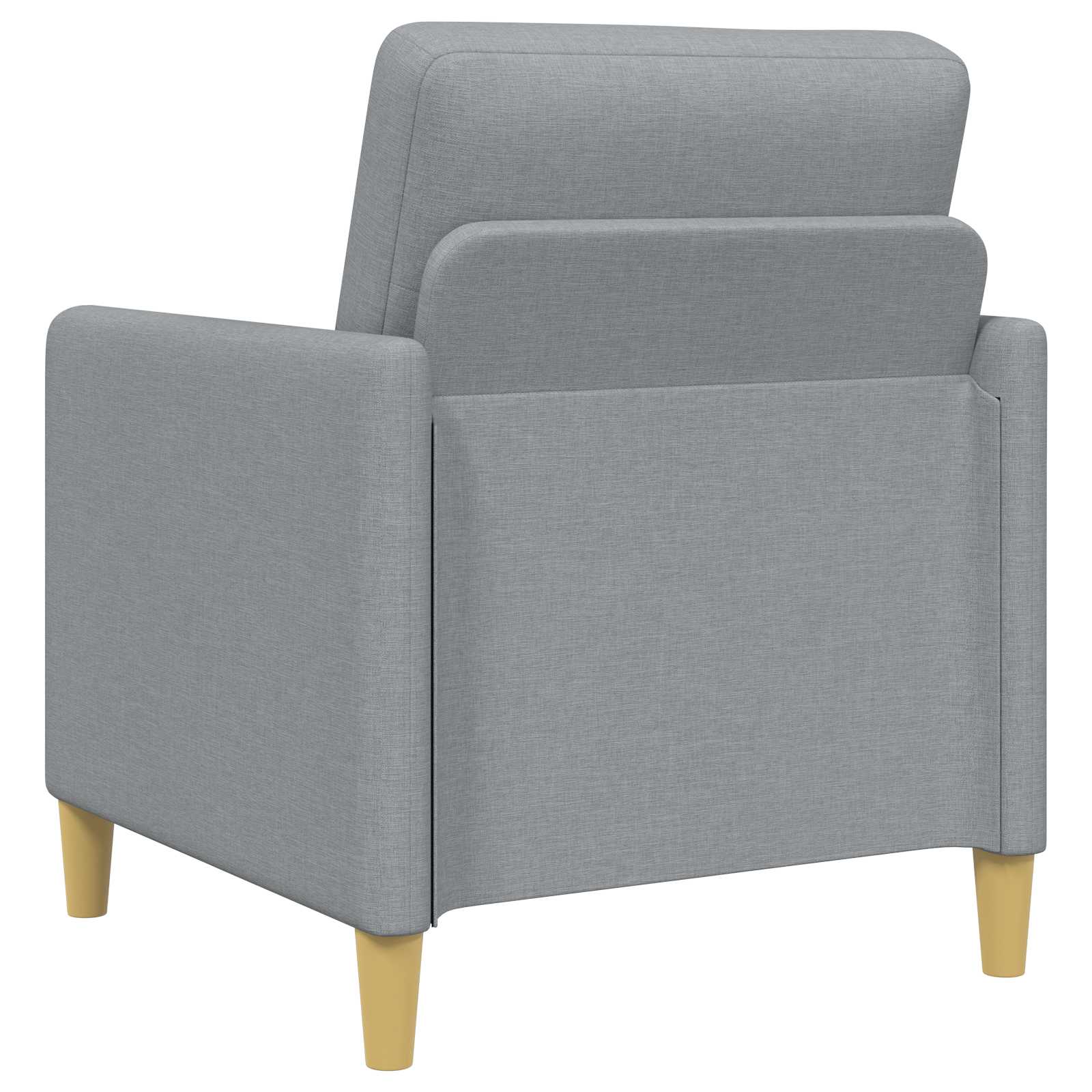Bankenset met opbergruimte 2-delig Lichtgrijs Polyester