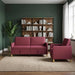 Bankenset met opbergruimte 2 st Wijnrood Polyester