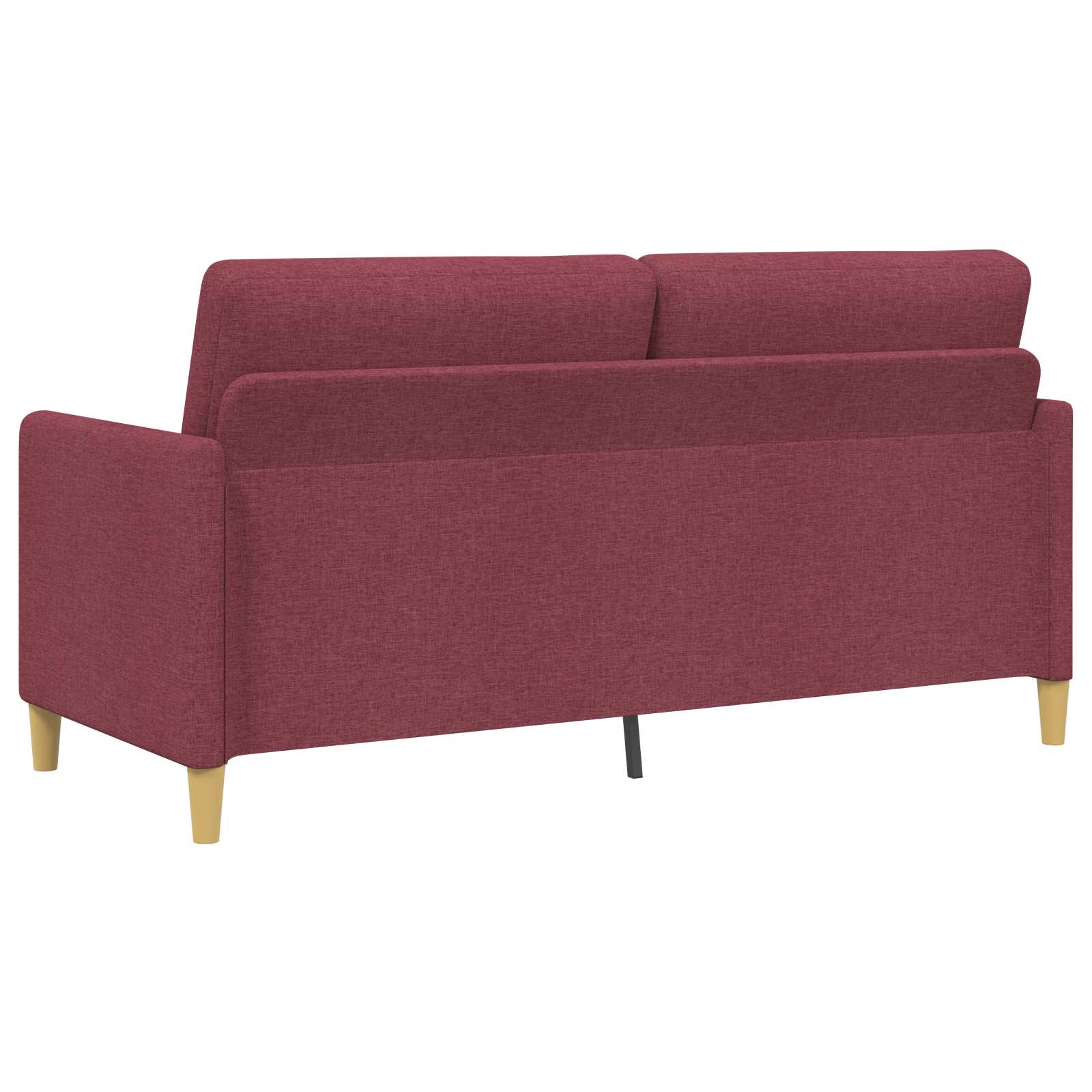 Bankenset met opbergruimte 2 st Wijnrood Polyester