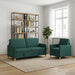 Bankenset met opbergruimte 2 st Donkergroen Polyester