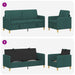 Bankenset met opbergruimte 2 st Donkergroen Polyester