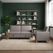 Bankenset met opbergruimte 2 st Taupe Polyester