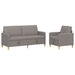Bankenset met opbergruimte 2 st Taupe Polyester