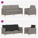 Bankenset met opbergruimte 2 st Taupe Polyester