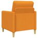 Bankenset met opbergruimte 2 st Donkergeel Polyester