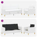 Bankenset met opbergruimte 2 st Wit Polyester