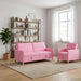 Bankenset met opbergruimte 2 st Roze Polyester