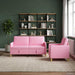 Bankenset met opbergruimte 2 st Roze Polyester