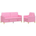Bankenset met opbergruimte 2 st Roze Polyester