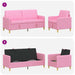 Bankenset met opbergruimte 2 st Roze Polyester
