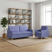 Bankenset met opbergruimte 2 st Jeans Blauw Polyester