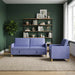Bankenset met opbergruimte 2 st Jeans Blauw Polyester