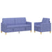 Bankenset met opbergruimte 2 st Jeans Blauw Polyester