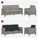 Bankenset met opbergruimte 2 st Lichtgrijs Polyester