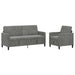 Bankenset met opbergruimte 2 st Donkergrijs Polyester
