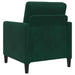 Bankenset met opbergruimte 2 st Donkergroen Polyester