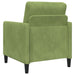 Bankenset met opbergruimte 2 st Lichtgroen Polyester