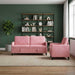 Bankenset met opbergruimte 2 st Roze Polyester