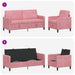 Bankenset met opbergruimte 2 st Roze Polyester