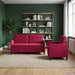 Bankenset met opbergruimte 2 st Wijnrood Polyester