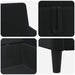 Bankenset met opbergruimte 2 st Zwart Polyester