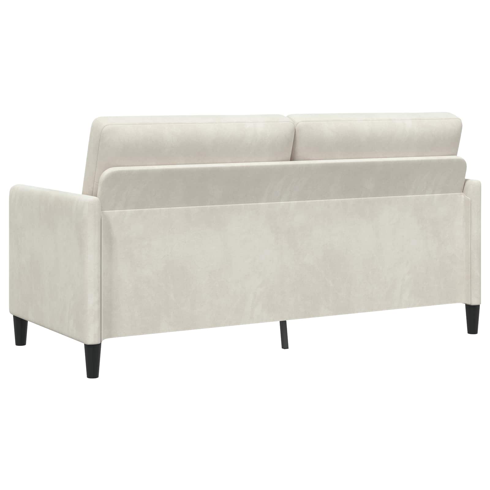 Bankenset met opbergruimte 2 st Crèmekleurig Polyester