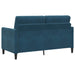 Bankenset met opbergruimte 2 st Blauw Polyester
