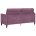 Bankenset met opbergruimte 2 st Paars Polyester