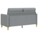 Bankenset met opbergruimte 2 st Lichtgrijs Polyester
