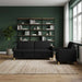 Bankenset met opbergruimte 2 st Zwart Polyester