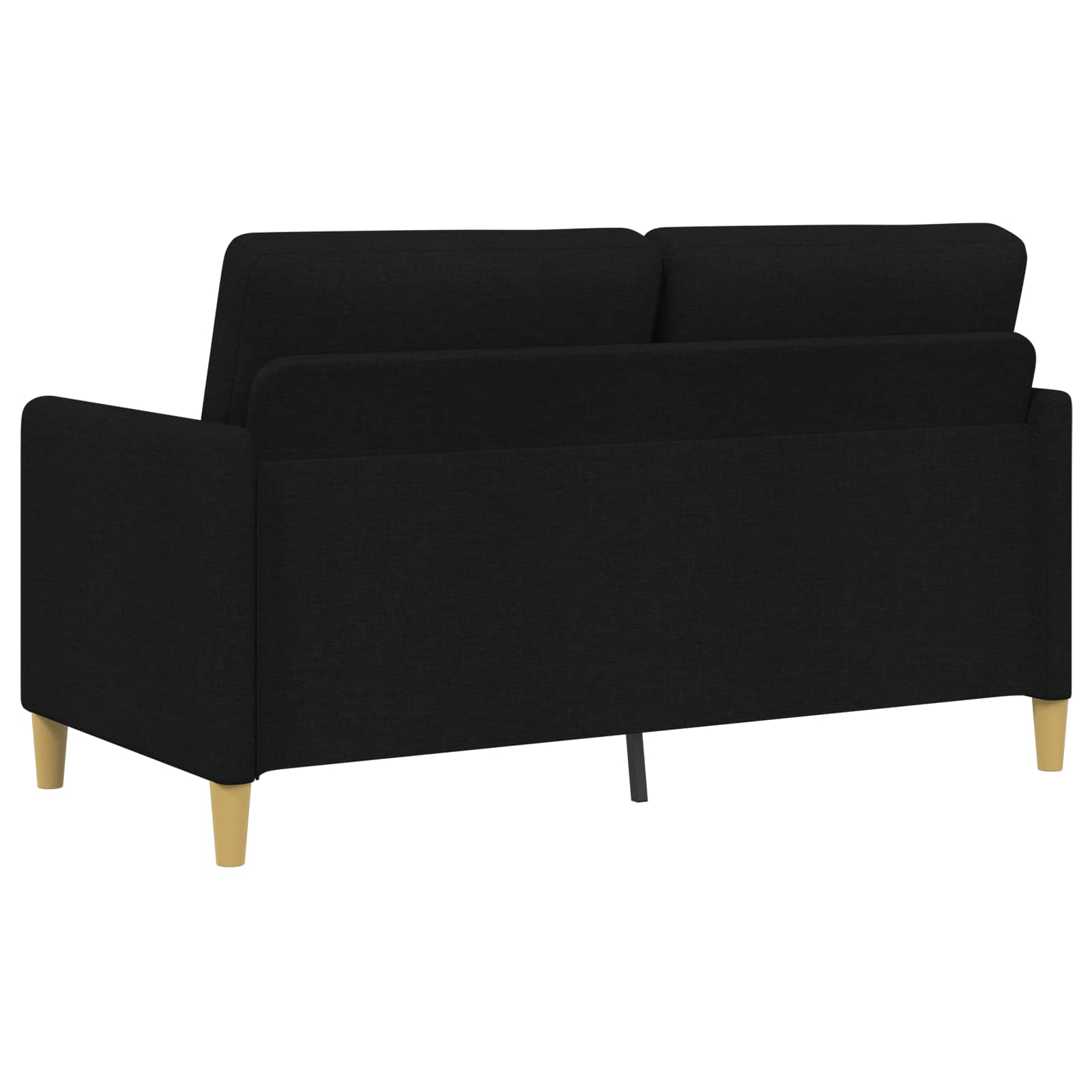 Bankenset met opbergruimte 2 st Zwart Polyester