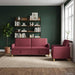 Bankenset met opbergruimte 2 st Wijnrood Polyester