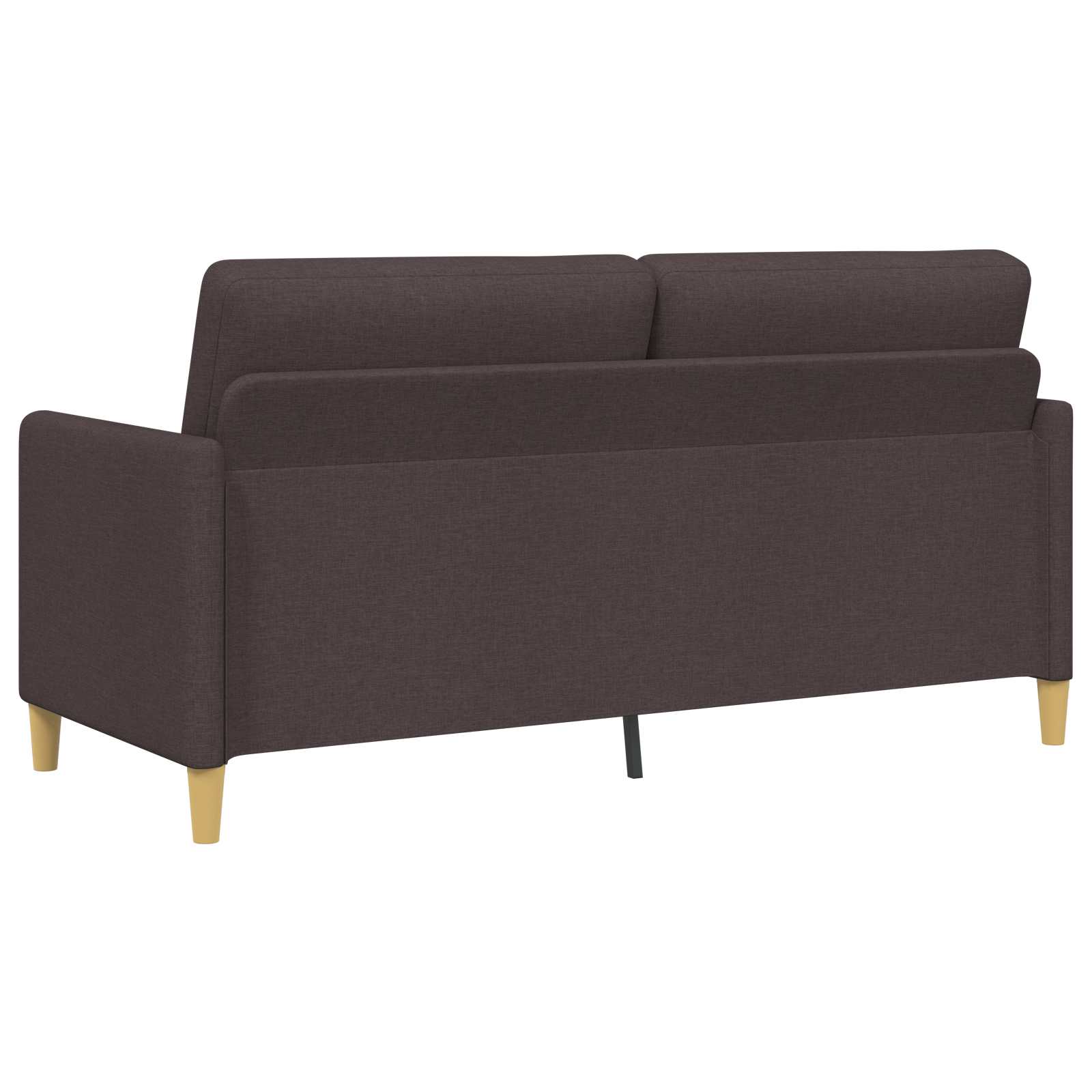 Bankenset met opbergruimte 2 st Donkerbruin Polyester