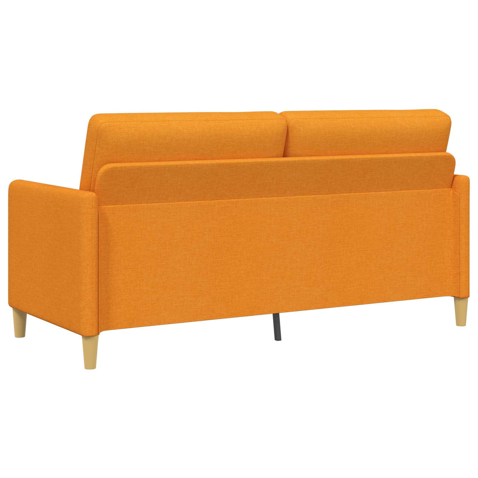 Bankenset met opbergruimte 2 st Donkergeel Polyester