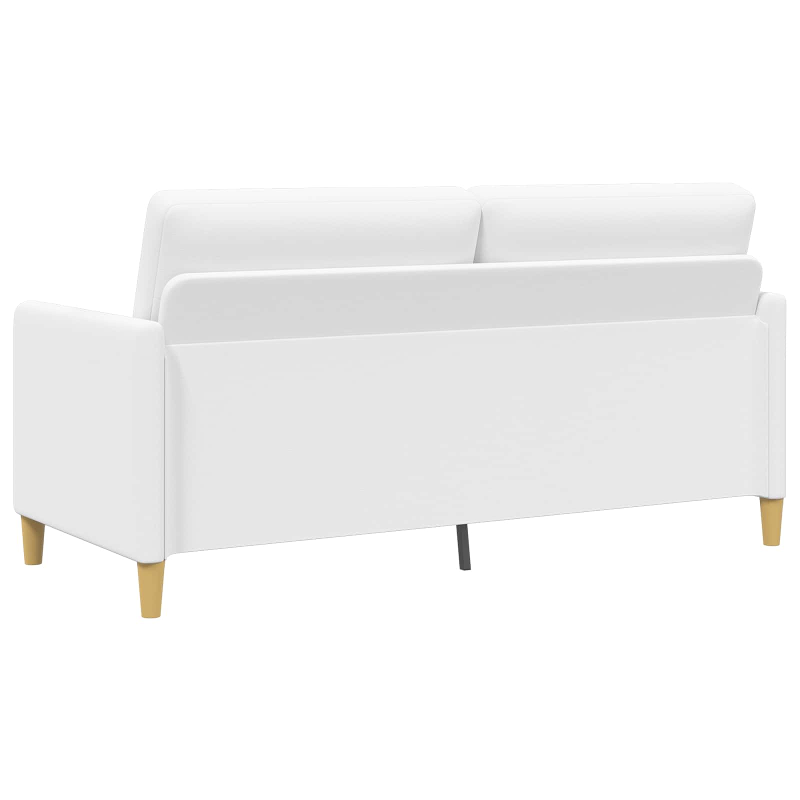 Bankenset met opbergruimte 2 st Wit Polyester