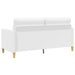 Bankenset met opbergruimte 2 st Wit Polyester