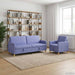 Bankenset met opbergruimte 2 st Jeans Blauw Polyester